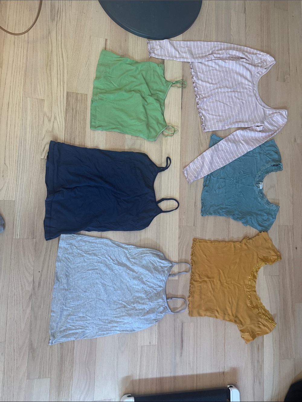 Company Mustard Yellow Lace-Trim Tank